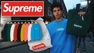 Supreme Box Logo Drop London ($1000 SWEATER!)