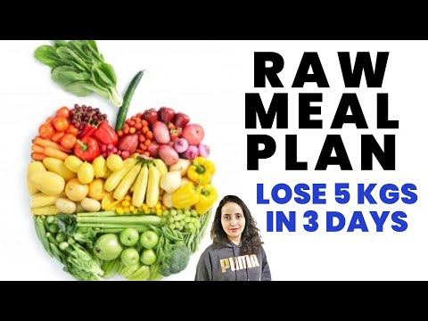 3 Day RAW Meal Plan To Lose 5Kg | No Cook Diet To Lose Weight | Versatile Vicky