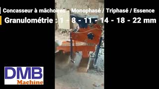 Concasseur À Mâchoires - Monophasé Triphasé Essence - Granulométrie 1 - 8 - 11 - 14 - 18 - 22 Mm