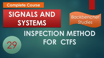 29.INSPECTION METHOD FOR CTFS  || BackBencher Studies || Y.Umesh Kumar ||