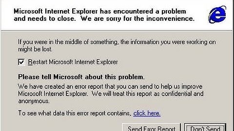 How to "Disabled the Microsoft Send Error Report" in Windows XP/Vista/7/8