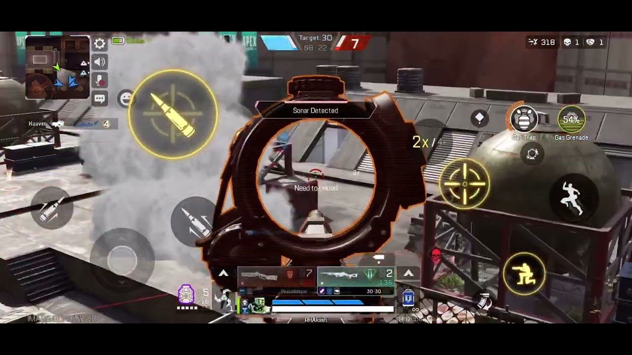 Apex Legend mobile bot gameplay// Trying to be a pro 🙈🙈