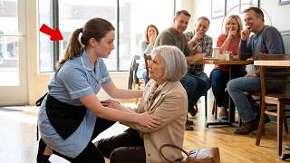 Everyone LAUGHED at Waitress Helping Fallen Old Woman—Until She Was the BILLIONAIRE’S MOTHER