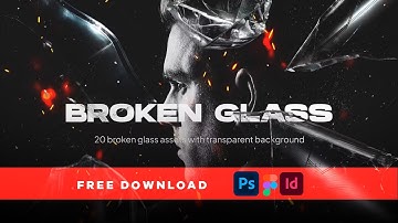 FREE BROKEN GLASS ASSET PACK || FREE PSD FILE