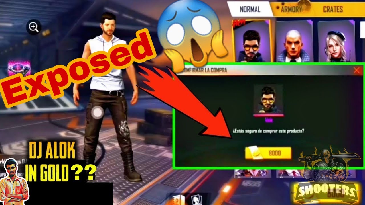 DJ Alok in Gold??😱 | Fully Exposed😡 || FFGZ | ShootersOfficial