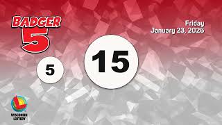 Wisconsin Lottery Evening Draw 01/23/2026