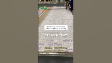 6 meter long polycarbonate diffused light strip processing