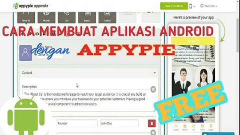 TUTORIAL MEMBUAT APLIKASI ANDROID DENGAN APPYPIE FREE TERBARU 2020