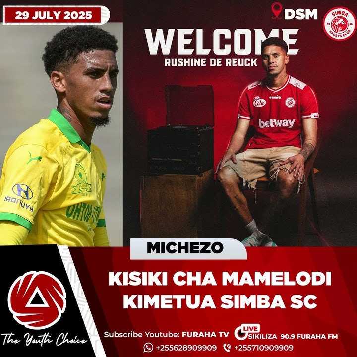 SIMBA SC YAANZA NA USAJILI WA Rushine De Reuck (29) KUTOKA MAMELODI