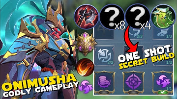 ONIMUSHA ALPHA IS AN EXP LANE MONSTER IN THE NEW UPDATE! | BEST FIGHTER BUILD AND EMBLEM ML
