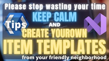 WinUI 3 | How to create Item Templates | Visual Studio | XAML | C# | .NET | UWP | WPF