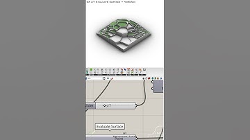 Grasshopper - EX 27 - Evaluate surface + Voronoi