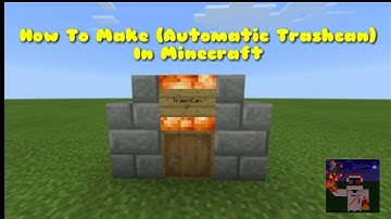 Minecraft | How To Make (Automatic) Trashcan | Bedrock/Java