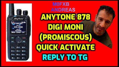 Anytone 868/878 Using digimonitor and replying to correct Talkgroup