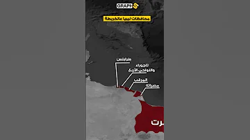 خريطة محافظات ليبيا حقائق على الخرائط 
