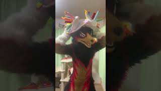 【獣化/fursuit#100】100回目の水曜のもふもふタイム🐾【ジュージュー】#fursuit #獣化 #shorts