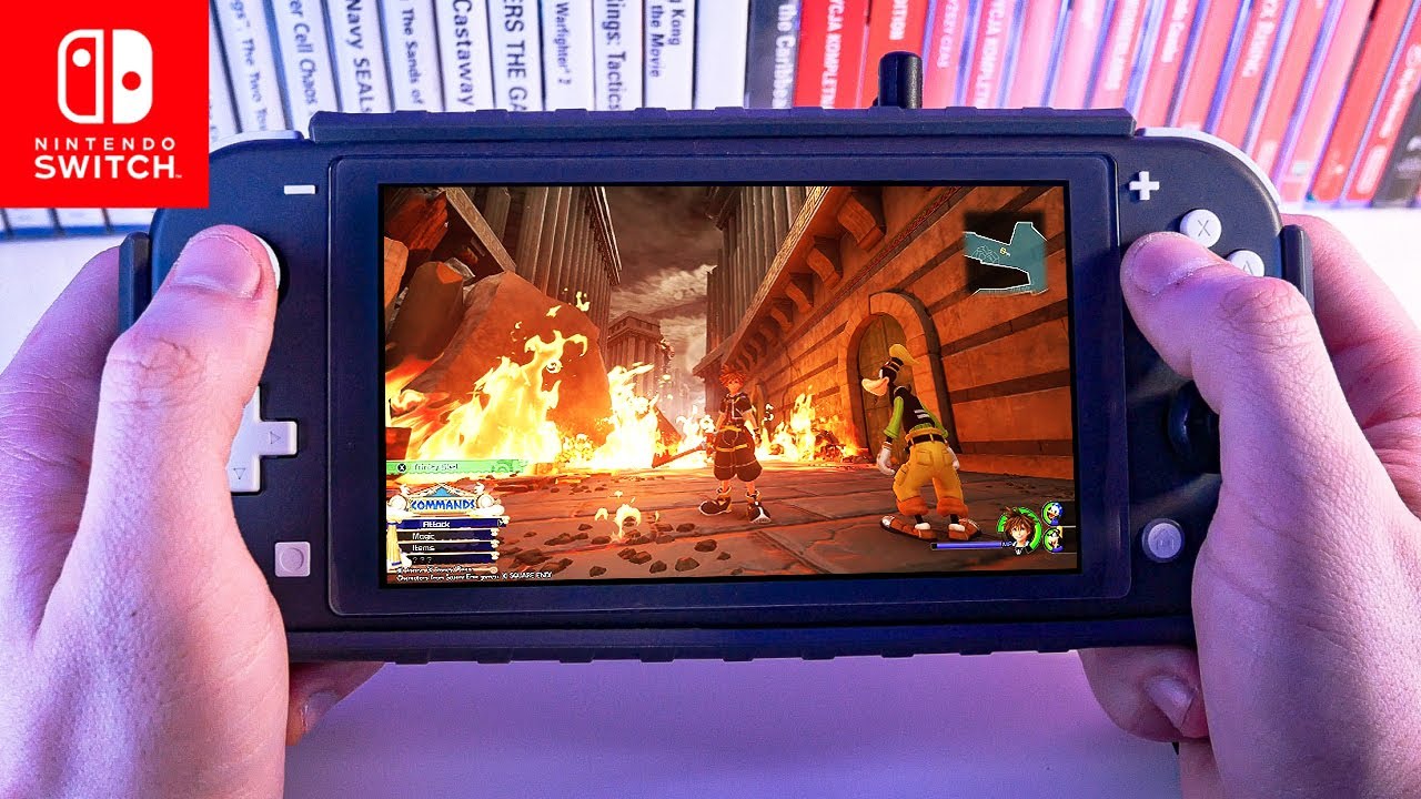Kingdom Hearts Nintendo Switch Lite GAMEPLAY - YouTube