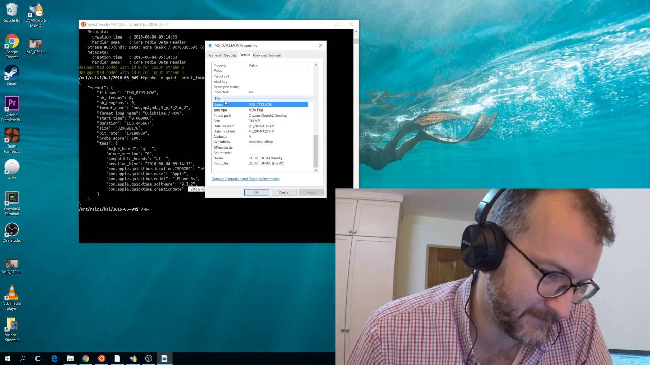 Windows sucks because it's not showing creation_time metadata