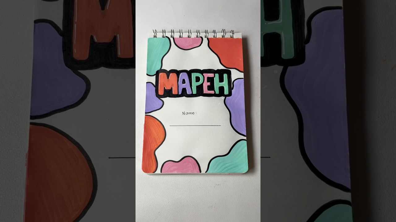 Easy Notebook Subject Cover Page Design Ideas | MAPEH