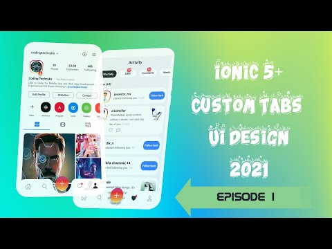 Ionic 5 Custom tabs UI (2021) - Ep 1 - with Routing & Navigation | Custom Tabs Series