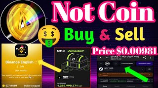 note coin sell process Hindi | note coin sell process | NOT) on Binance Launch pool Price $0.00981 by Touch SHAJID KHAN 5M 190 views 4 days ago 7 minutes, 38 seconds