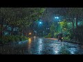 불면증에 좋은 빗소리 - 스트레스 해소, 휴식, 명상을 위한 숲길의 폭우, ASMR
