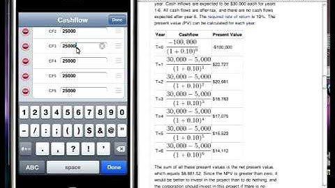 Financial Calculator NPV and IRR
