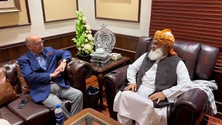 Senator Irfan-ul-Haque Siddiqui meets JUI-F Chief Maulana Fazal ur Rehman