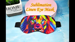 Sublimation Linen Eye Mask
