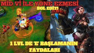 MİD Vİ İLE 1V9 ATTIK!! BU SEFER LOSE Mİ!! BOL EDİT!!!