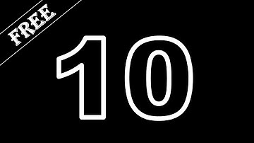 10 Seconds Timer With Black Screen | Copyright Free Video | Green Screen Production