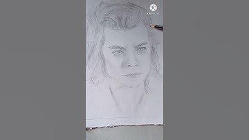 I tried to draw Harry Styles from One Direction #shorts
