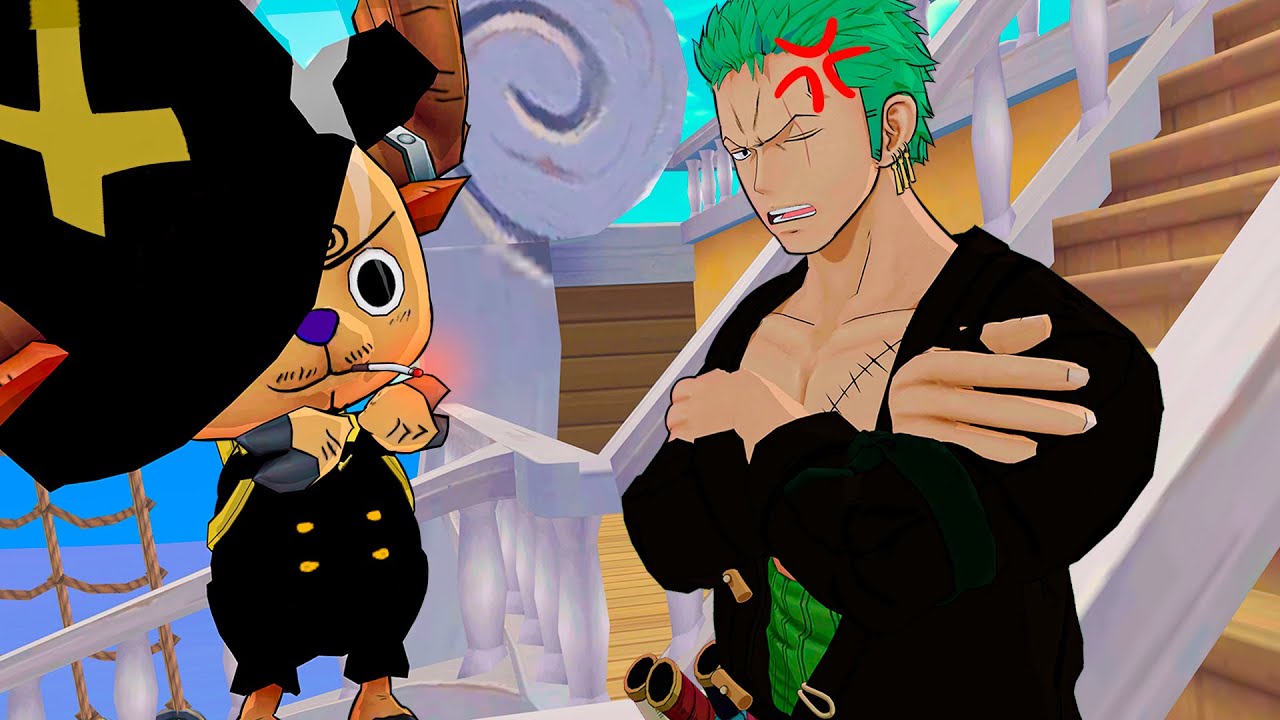 Zoro virou pai?!!! KKKKK Chopper Pertubando o Zoro no One Piece VR 