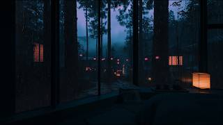 Rainstorm Sounds in a Dark Bedroom 🌧️ (No Ads) Relaxing White Noise for Deep Sleep and Relaxation