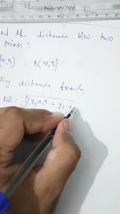 Distance Formula - How to find Distance Between Two Points #maths # ...