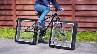 Может ли ездить велосипед с квадратными колесами