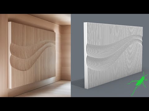 Parametric Wall for CNC | Grasshopper Timelapse | Sharan Architecture+design