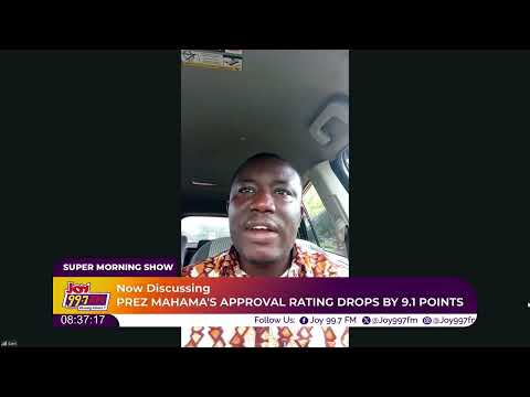 President Mahama's Approval Rating Drop Explained