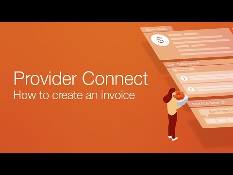How to create an invoice | Provider Connect
