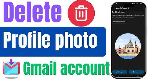 How to remove profile picture from gmail account ll Gmail account main profile picture remove2025