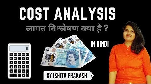 Cost Analysis (Hindi) B.COM/M.COM, NET/JRF