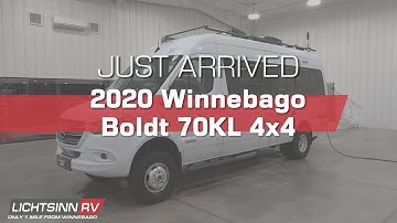 Inside & Out: Just Arrived: Used 2020 Winnebago Boldt 70KL 4x4 - Class B Diesel - LichtsinnRV.com