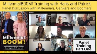MillennialBOOM Guest Panel of Boomers, GenXers and Millennials discussing getting along at work