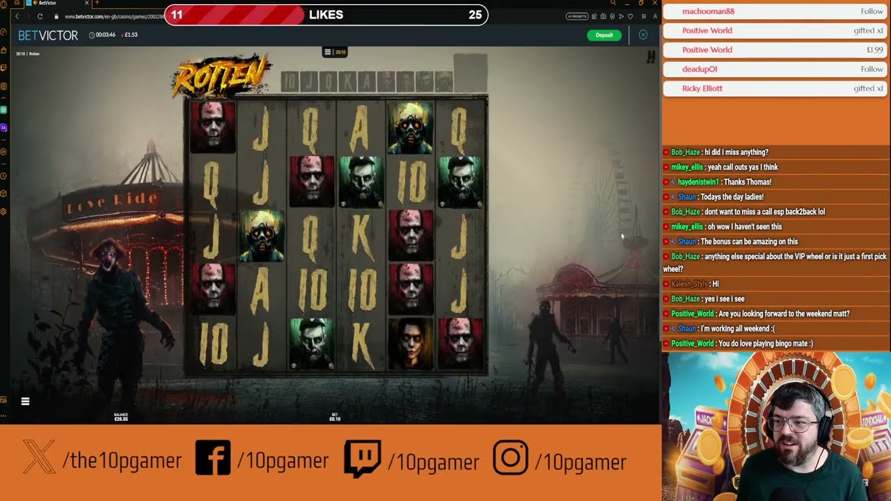 Low Stakes Slots / Live Casino / Instant Win / Chat Calls / Giveaway Jackpot!