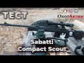 Тест карабина Sabatti Compact scout в калибре .308 Win. Три выстрела на 100 метров.