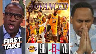 Download lagu FIRST TAKE | 'Lakers are on road to NBA Finals' -Shannon rips Stephen A. on LeBron eliminate Rockets