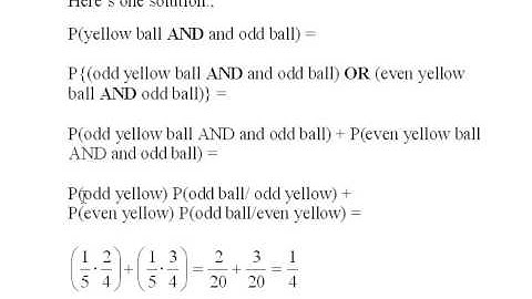 Probability, Part 5 of 5
