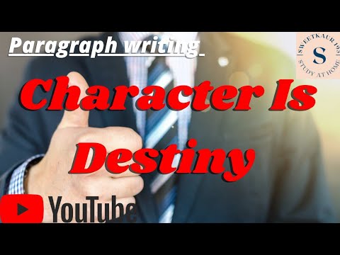 essay on character is destiny