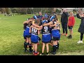 U10 Girls singing the Camberwell Sharks Club Song