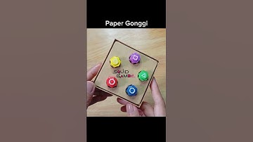 Squid Game Gonggi out of Paper #squidgame2 #diy #papercrafts #shortsfeed #gonggi